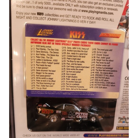Vintage KISS Johnny Lightning Dragster Cars LOT OF 5 In Box 1997 Rare Toys - Picture 9 of 12